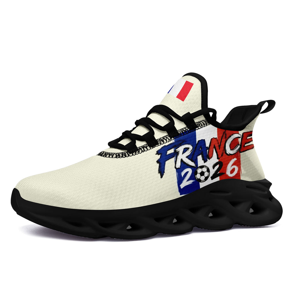 Custom France 2026 World Cup Sneakers DIY Country Flag Running Shoes Lightweight Sport Shoes Gift for Football Fans Personalized Team Name and Logo FN003-F025037-6