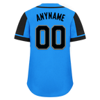 Custom Blue Black Raglan Sleeves Personalized Authentic Baseball Jersey BSBJ01-D017209