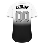Custom Grey Black Fade Fashion Personalized Authentic Baseball Jersey BSBJ01-D0a70ee