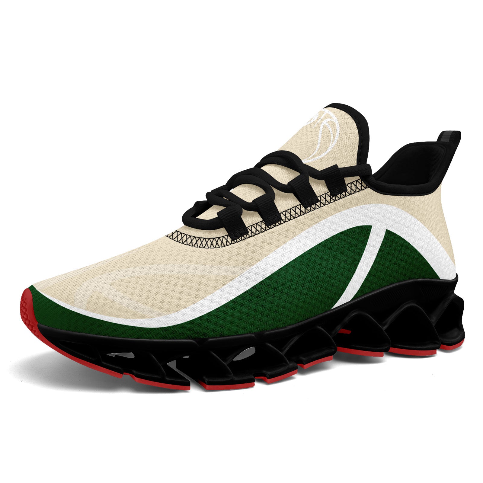 Custom Green Cream Maxsoul Shoes Personalized Sneaker FN003XD-D020391-14