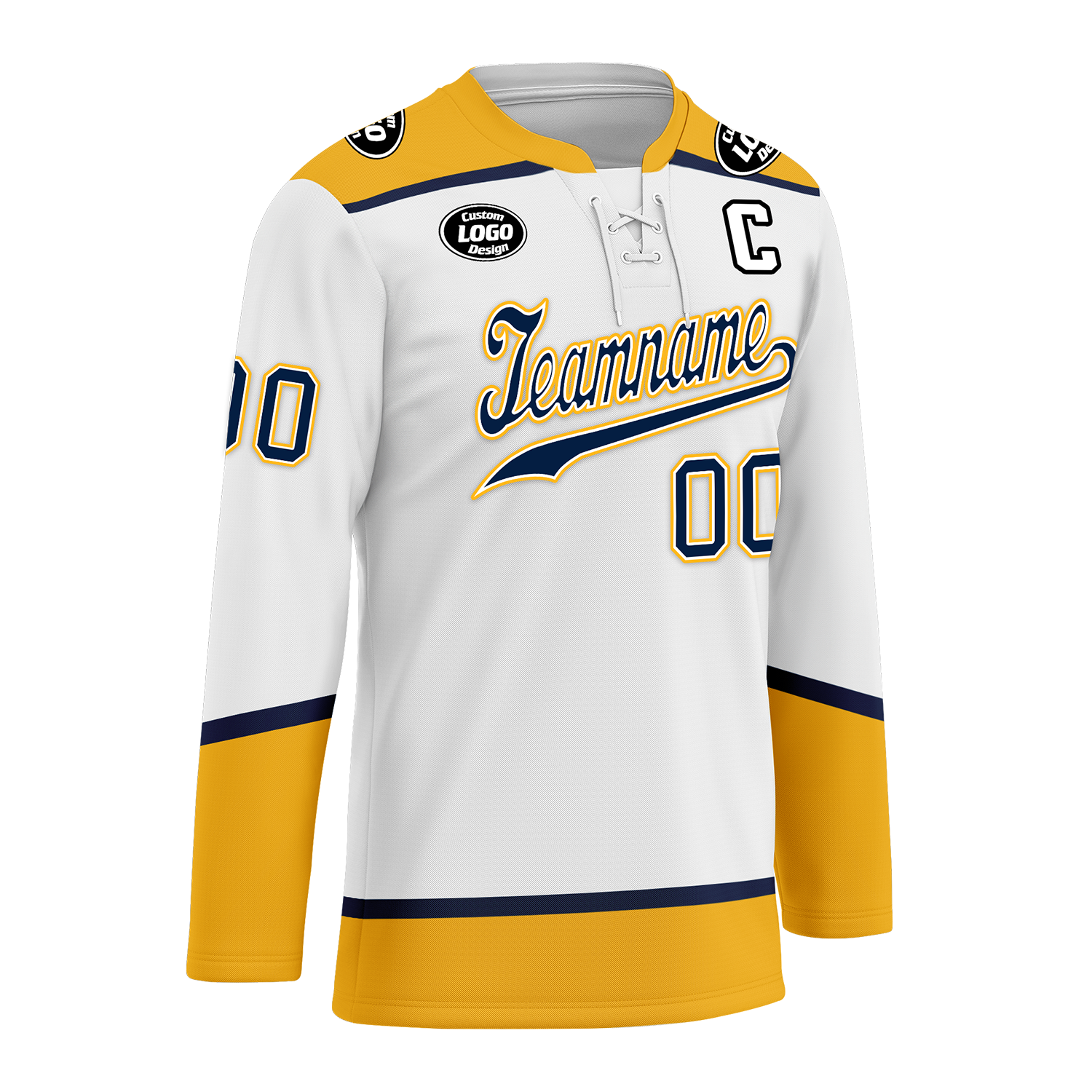 Custom White Green Personalized Hockey Jersey HCKJ01-D0a70ca