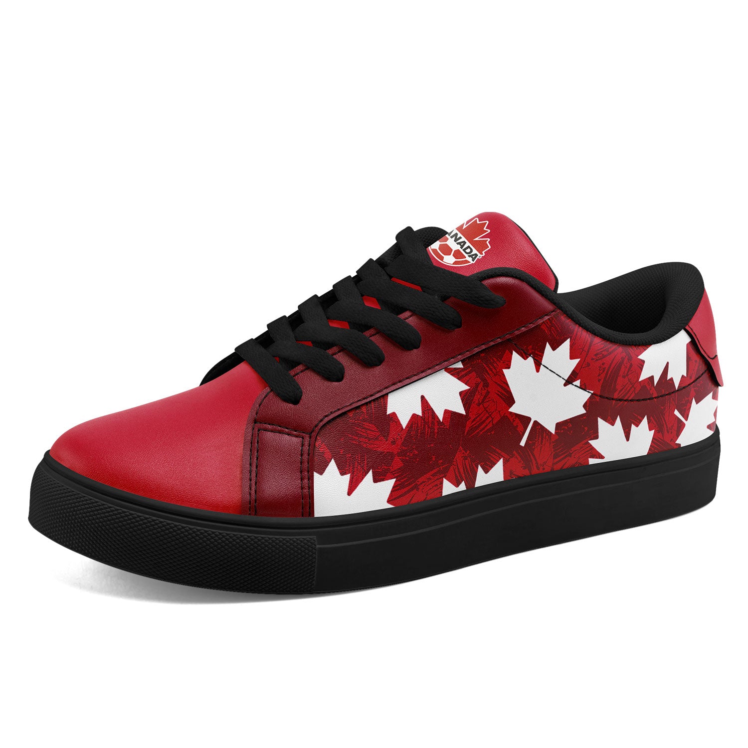 Custom Canada 2026 World Cup Sneakers DIY Country Flag Running Shoes Lightweight Sport Shoes Gift for Football Fans Personalized Team Name and Logo FN023-F020031-2