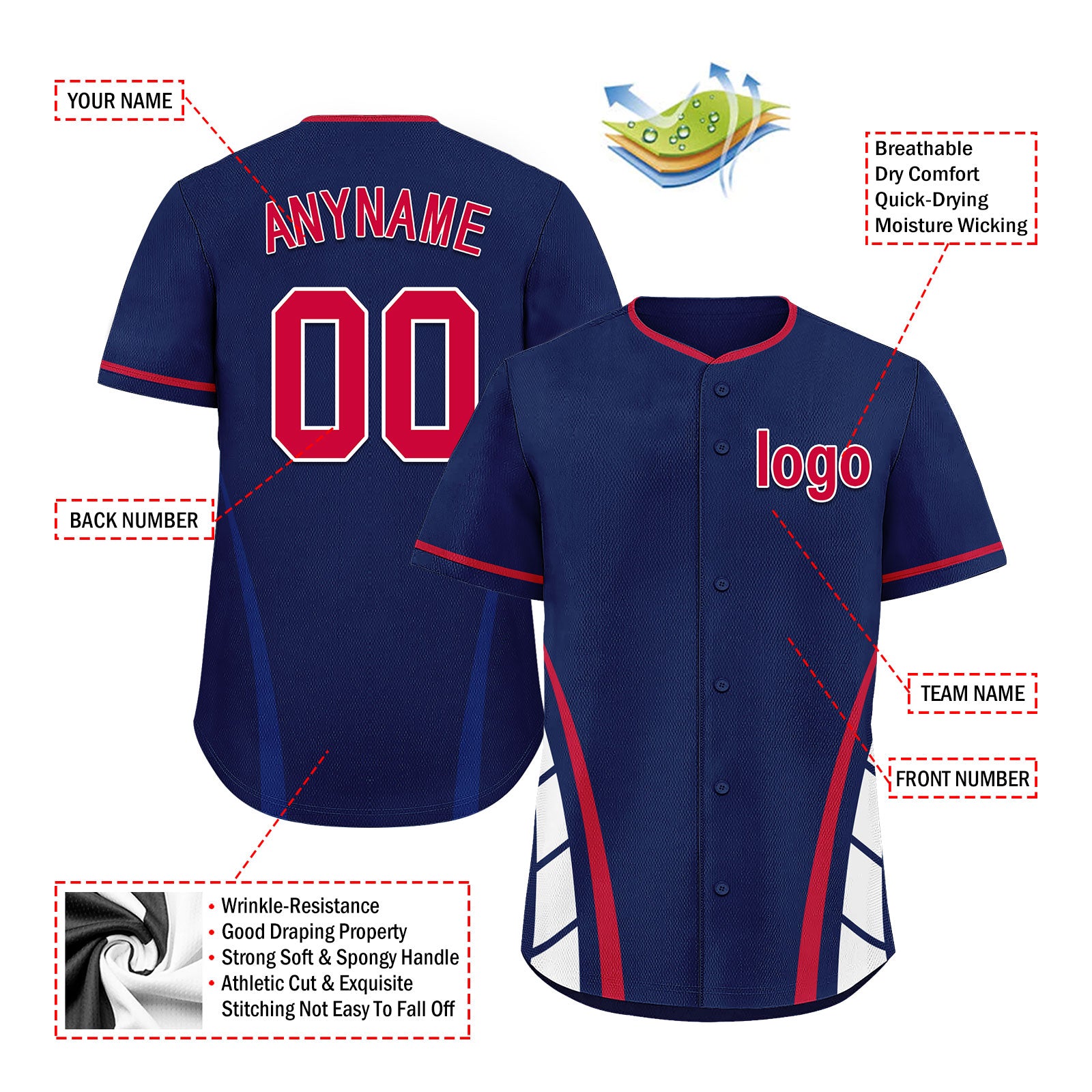 Custom Georgia Personalized Authentic Baseball Jersey BSBJ01-E06042-3Q