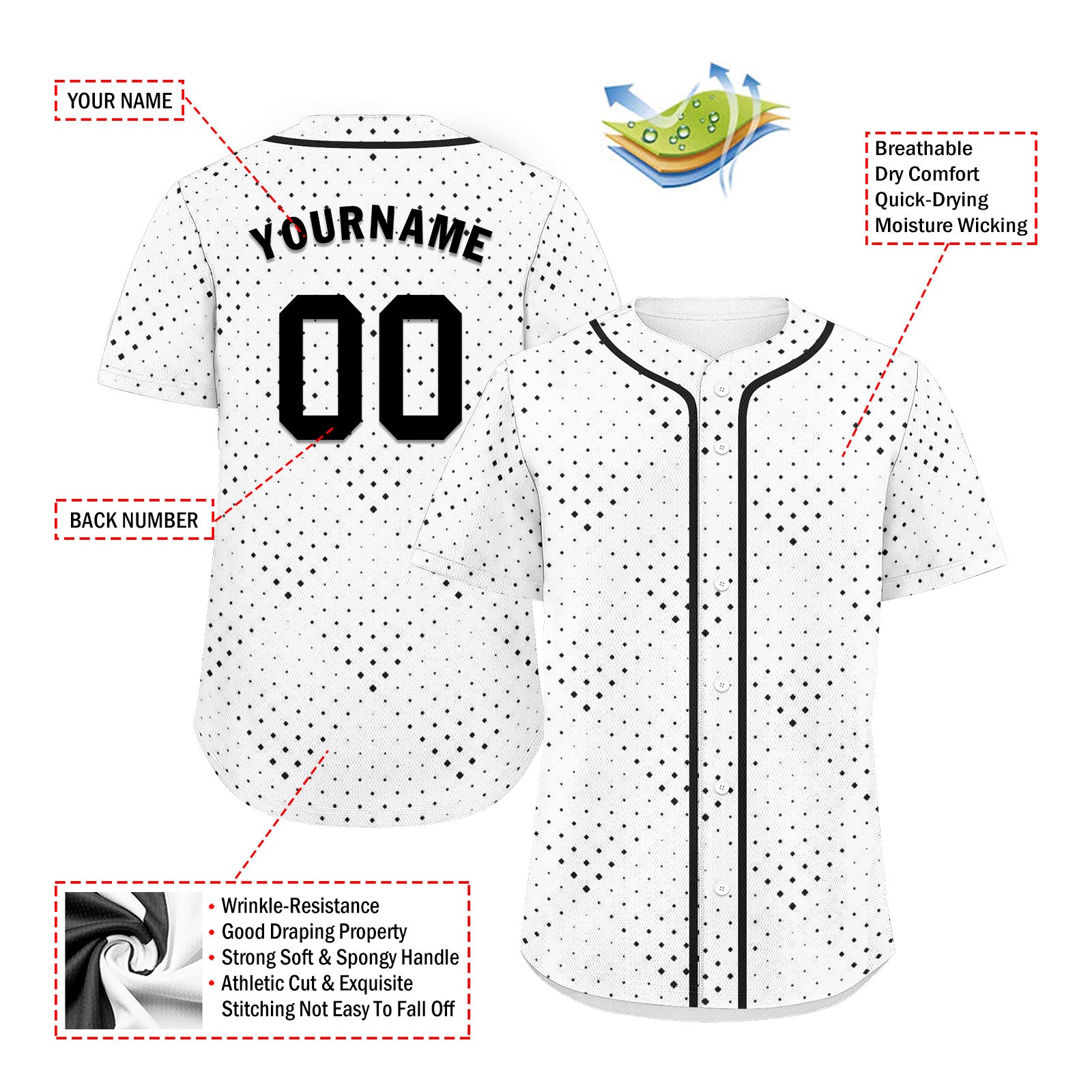 Custom Personalized Authentic Baseball Jersey BSBJ01-E025047-6
