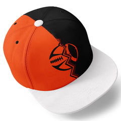 Custom Orange Black Ohio Hat Sport Design Cap Stitched Adjustable Personalized PR067B-D028017-19