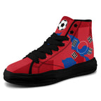 Custom South Korea 2026 World Cup Sneakers DIY Country Flag Running Shoes Lightweight Sport Shoes Gift for Football Fans Personalized Team Name and Logo FN039-F009106-1