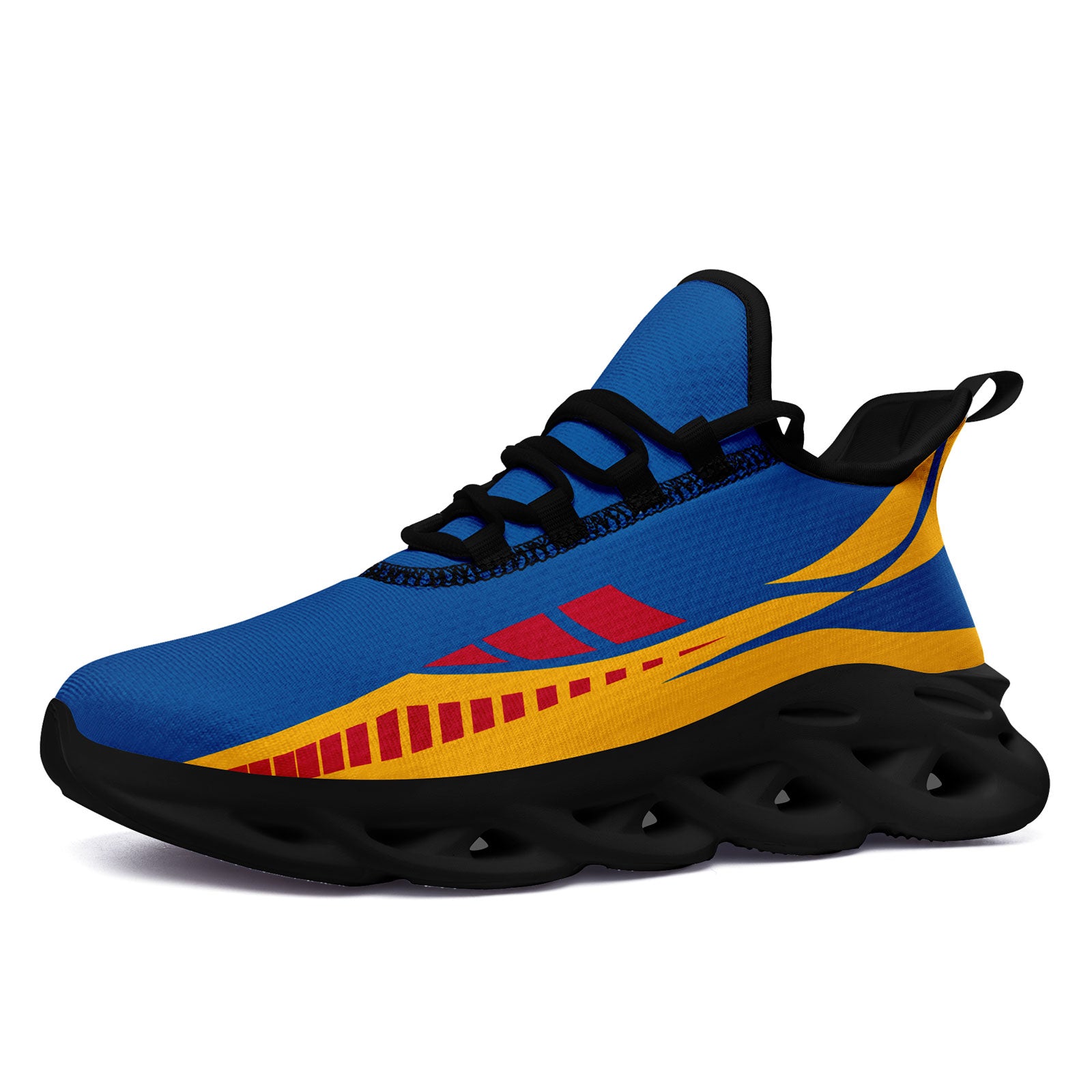 Custom Blue Yellow Pittsburgh Maxsoul Shoes Personalized Sneaker FN003-D020325-30
