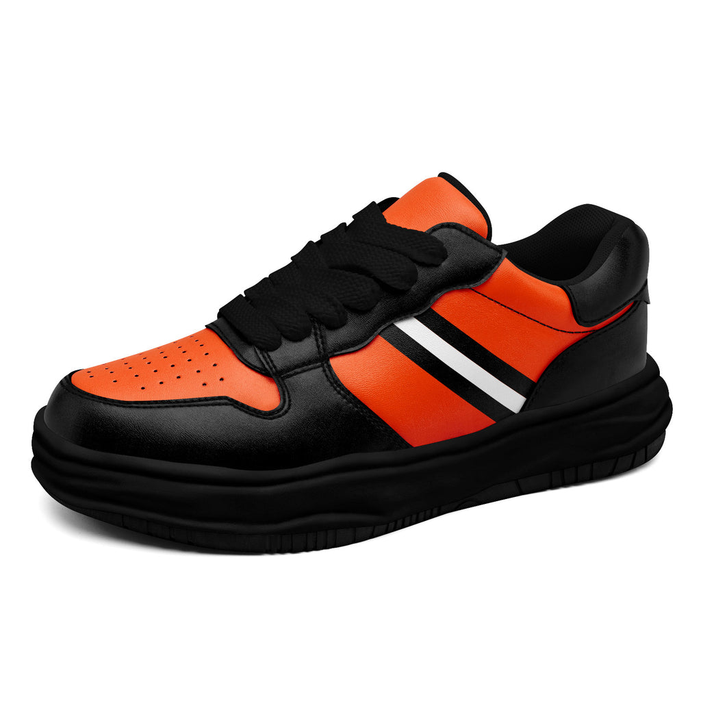 Custom Black Orange Cincinnati Shoes Personalized Sneaker FN032-D020389-6