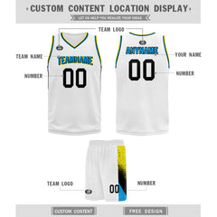 Custom White Splash-Ink City Edition Personalized Sports Uniform Authentic Basketball Jersey BBJ01-D06101-12