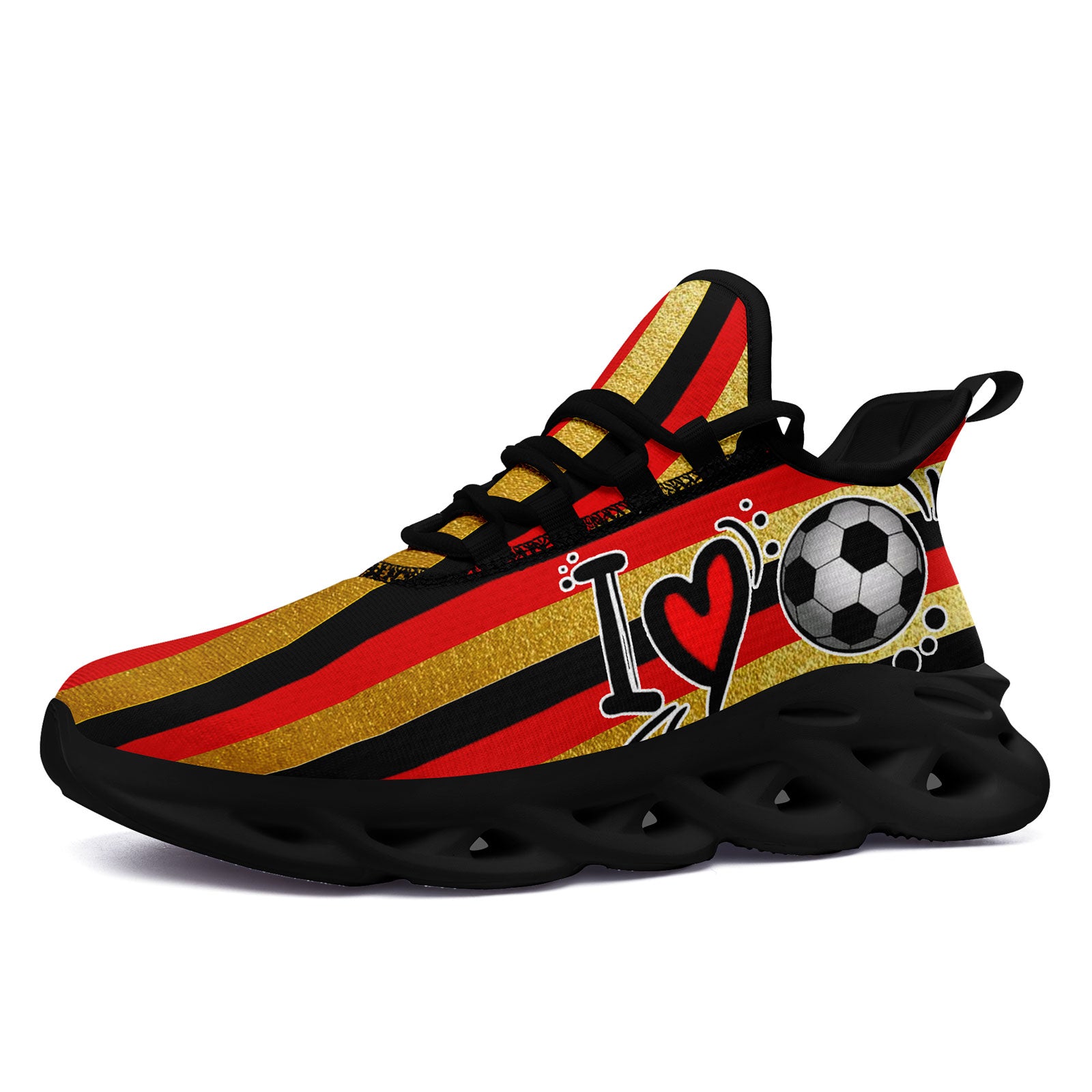Custom Germany 2026 World Cup Sneakers DIY Country Flag Running Shoes Lightweight Sport Shoes Gift for Football Fans Personalized Team Name and Logo FN003-F025035-8