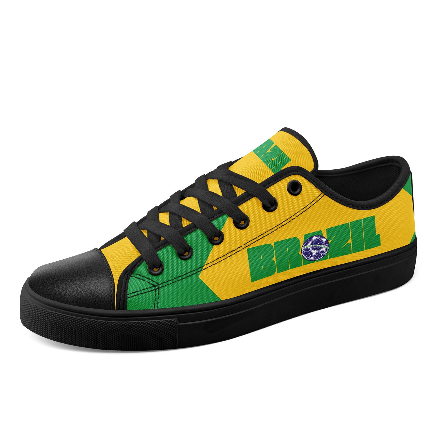 Custom 2026 World Cup Brazil Sneakers DIY Country Flag Running Shoes Lightweight Sport Shoes Gift for Football Fans Personalized Team Name and Logo FN027-F027054-2