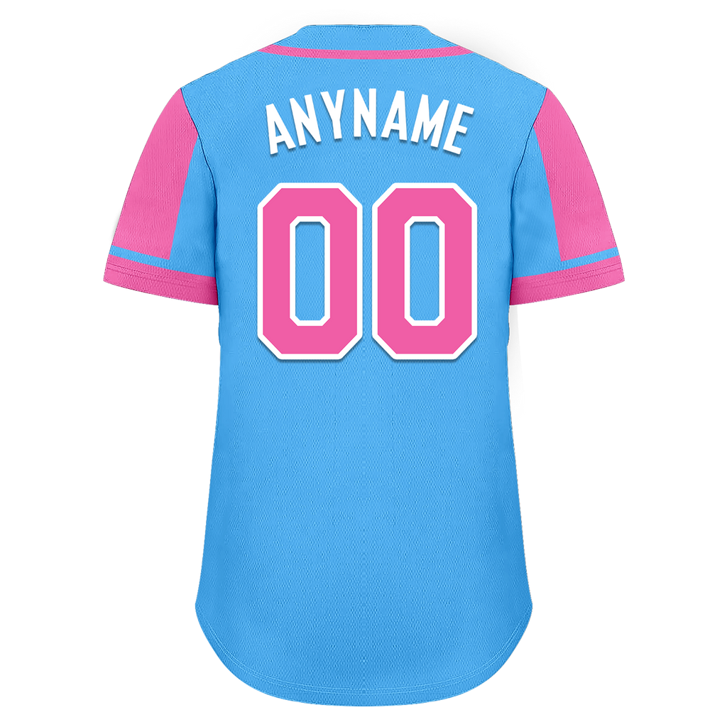 Custom Yellow Pink Raglan Sleeves Personalized Authentic Baseball Jersey BSBJ01-D017200