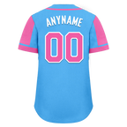 Custom Yellow Pink Raglan Sleeves Personalized Authentic Baseball Jersey BSBJ01-D017200