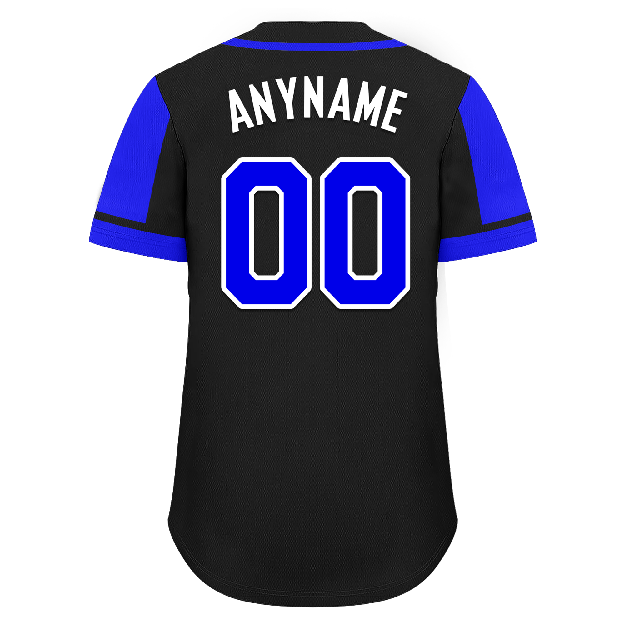 Custom Blue Black Raglan Sleeves Personalized Authentic Baseball Jersey BSBJ01-D017169