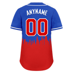 Custom Blue Red City Edition Personalized Authentic Baseball Jersey BSBJ01-D017129