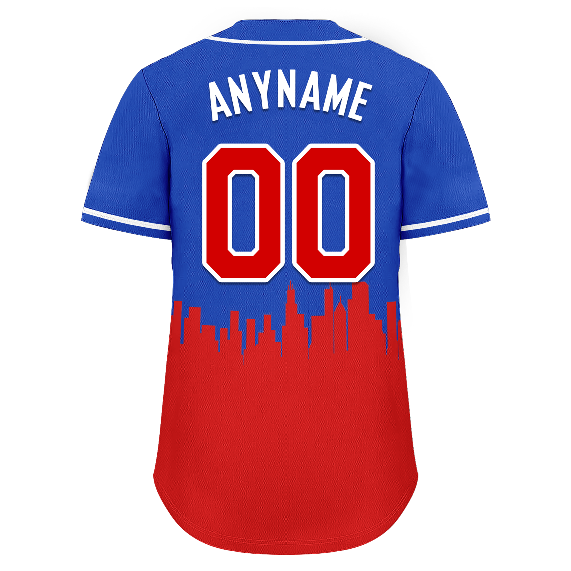 Custom Blue Red City Edition Personalized Authentic Baseball Jersey BSBJ01-D017129
