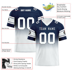 Custom Blue White Dallas Personalized Authentic Football Jersey FBJ02-D020249-9