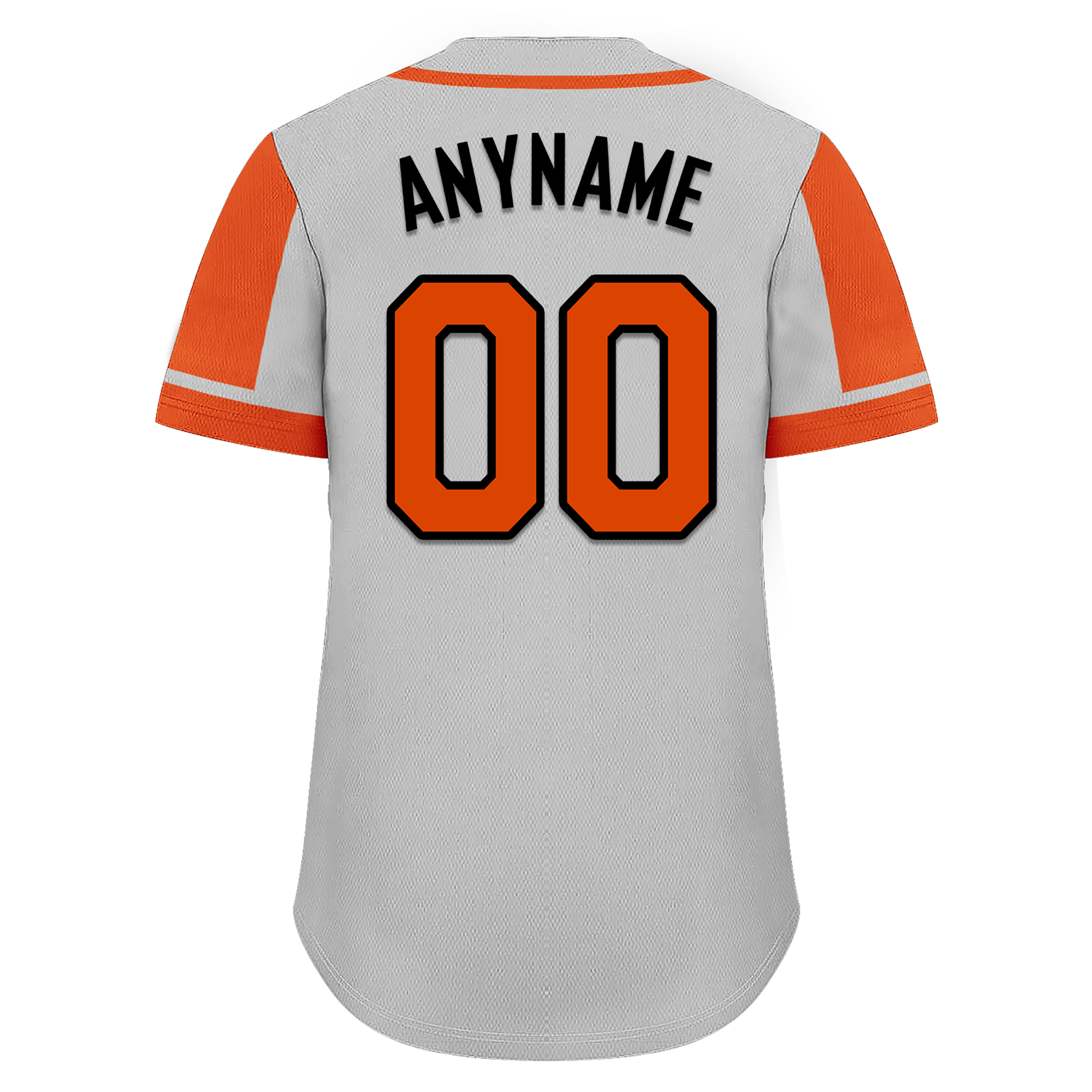 Custom Gray Orange Raglan Sleeves Personalized Authentic Baseball Jersey BSBJ01-D017187