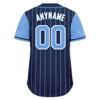 Custom Blue Stripe Fashion Personalized Authentic Baseball Jersey BSBJ01-D017230