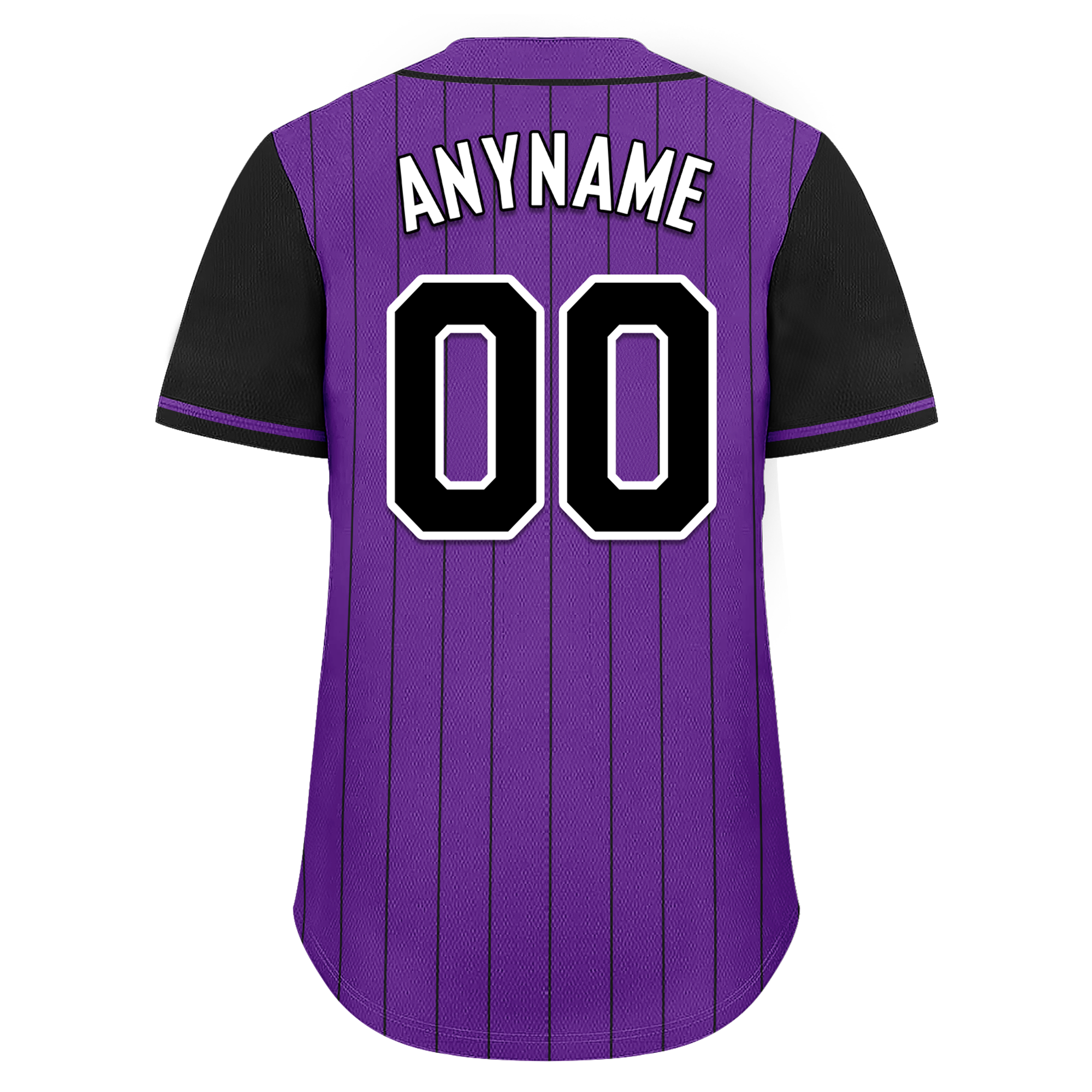 Custom Purple Black Stripe Fashion Personalized Authentic Baseball Jersey BSBJ01-D017255