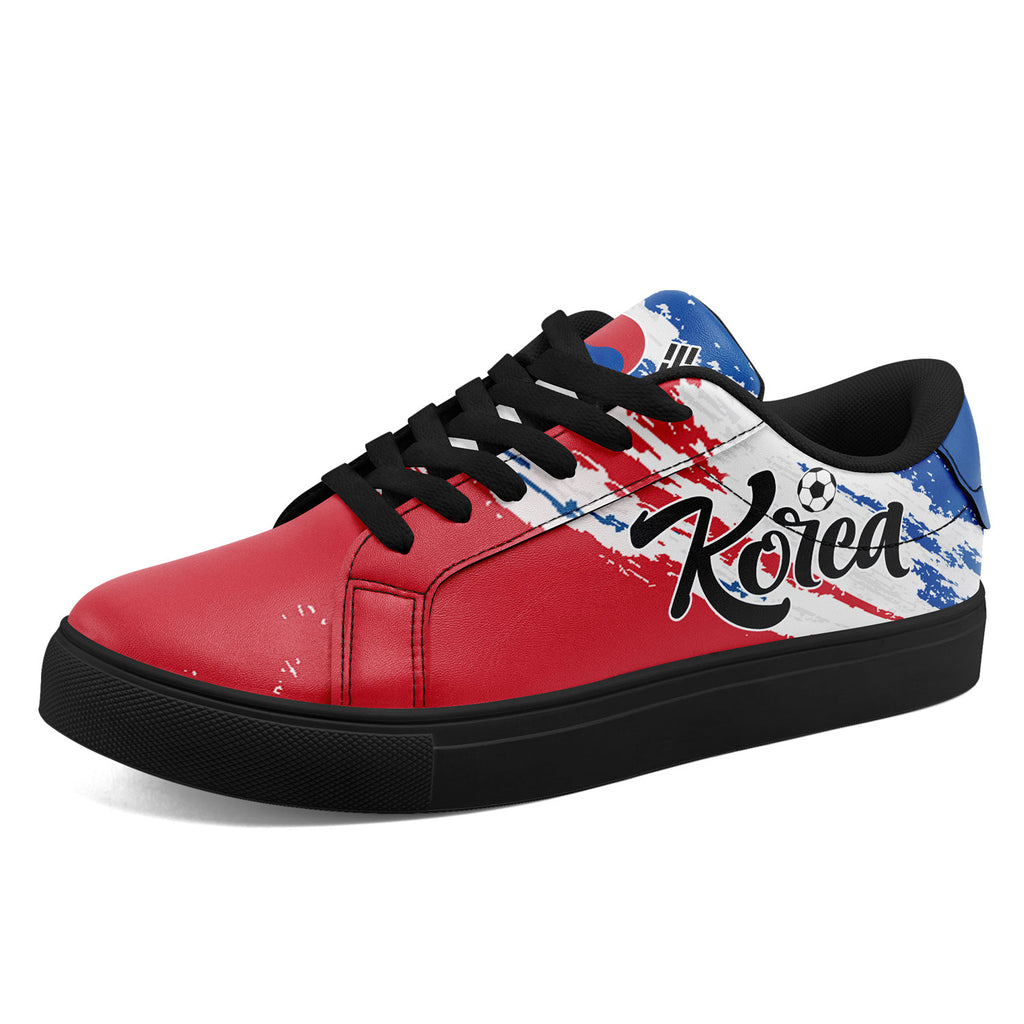Custom South Korea 2026 World Cup Sneakers DIY Country Flag Running Shoes Lightweight Sport Shoes Gift for Football Fans Personalized Team Name and Logo FN023-F009080-2