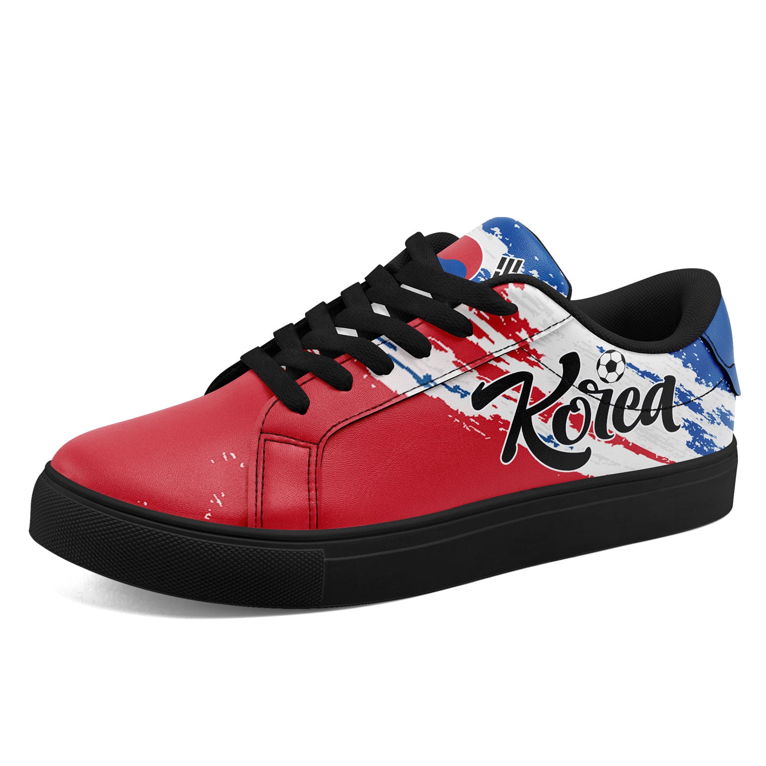 Custom South Korea 2026 World Cup Sneakers DIY Country Flag Running Shoes Lightweight Sport Shoes Gift for Football Fans Personalized Team Name and Logo FN023-F009080-2