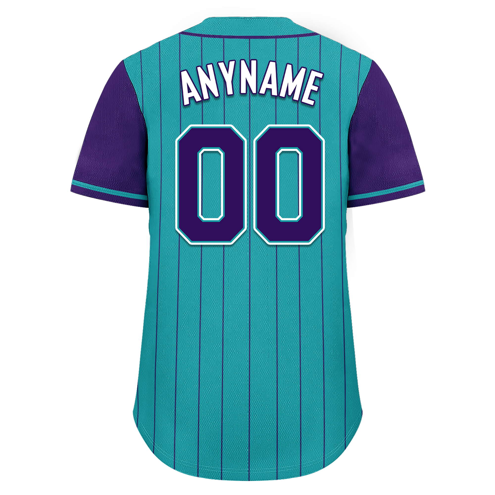 Custom Cyan Purple Stripe Fashion Personalized Authentic Baseball Jersey BSBJ01-D017247