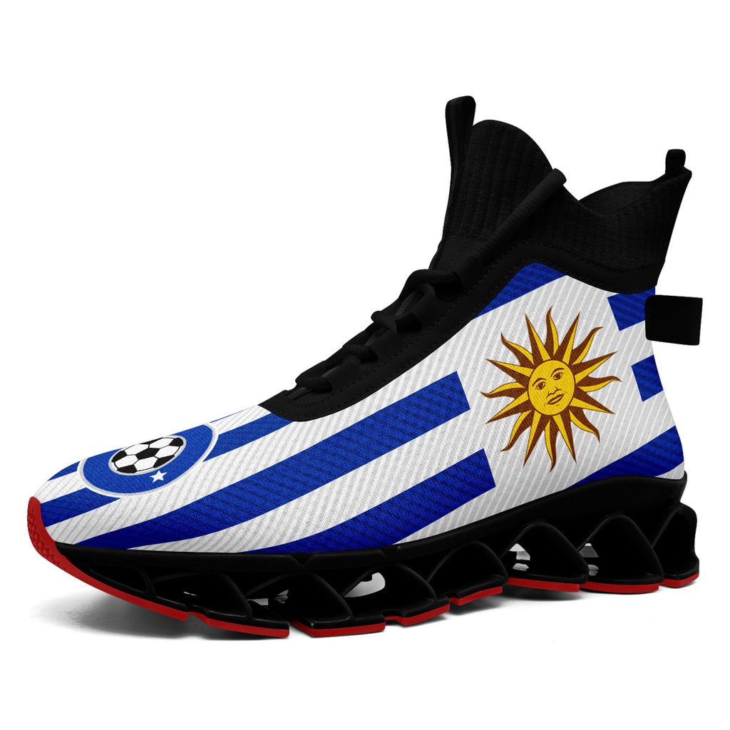 Custom Uruguay 2026 World Cup Sneakers DIY Country Flag Running Shoes Lightweight Sport Shoes Gift for Football Fans Personalized Team Name and Logo FN029XD-F009111-4