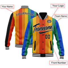 Custom Jacket Bomber Full-Snap Varsity Letterman Personalized Jacket FZ005-D025003-10