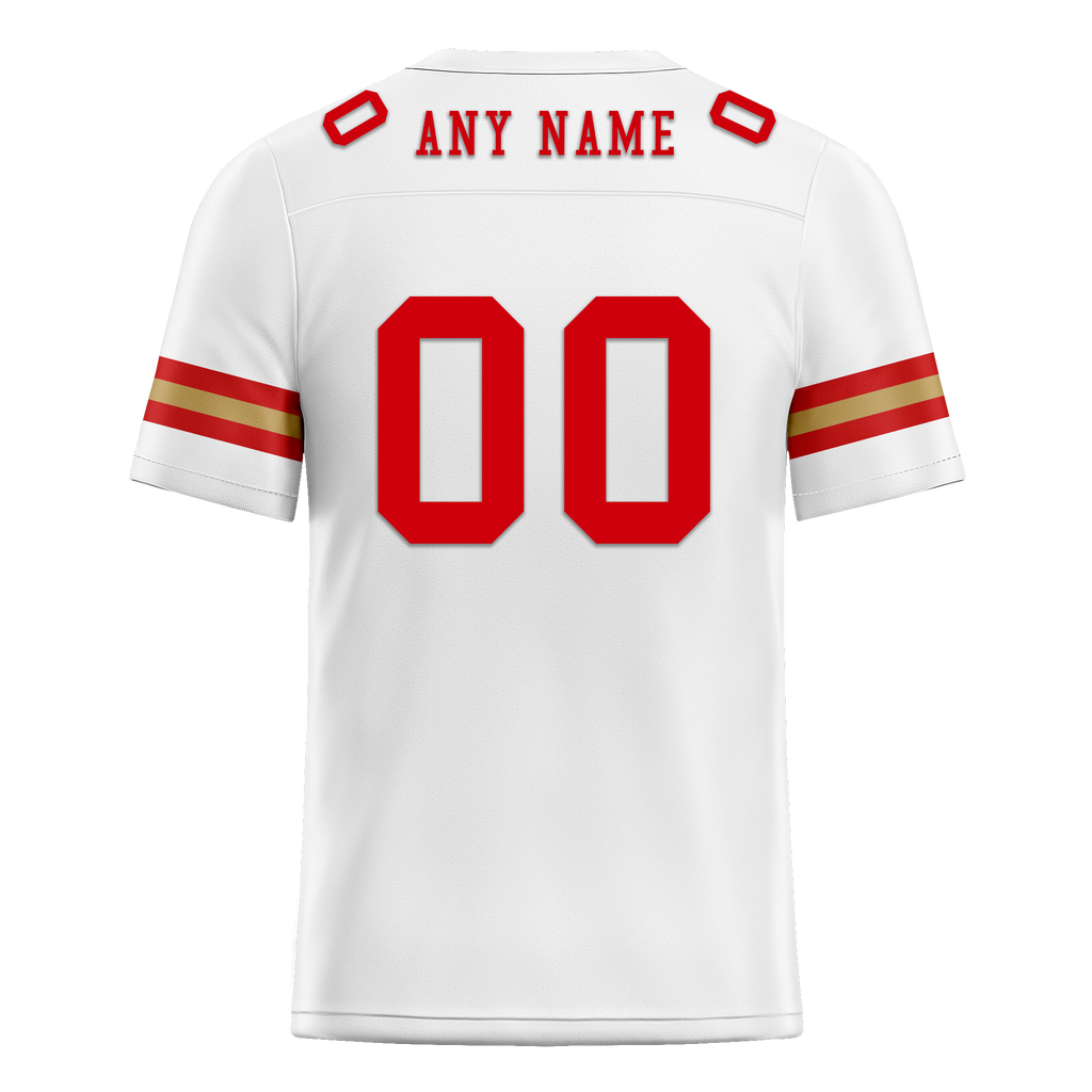 Custom White Classic Style Personalized Authentic Football Jersey FBJ02-bd0a70ac