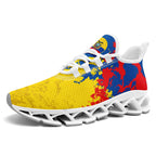 Custom Ecuador 2026 World Cup Sneakers DIY Country Flag Running Shoes Lightweight Sport Shoes Gift for Football Fans Personalized Team Name and Logo FN003XD-F009092-1