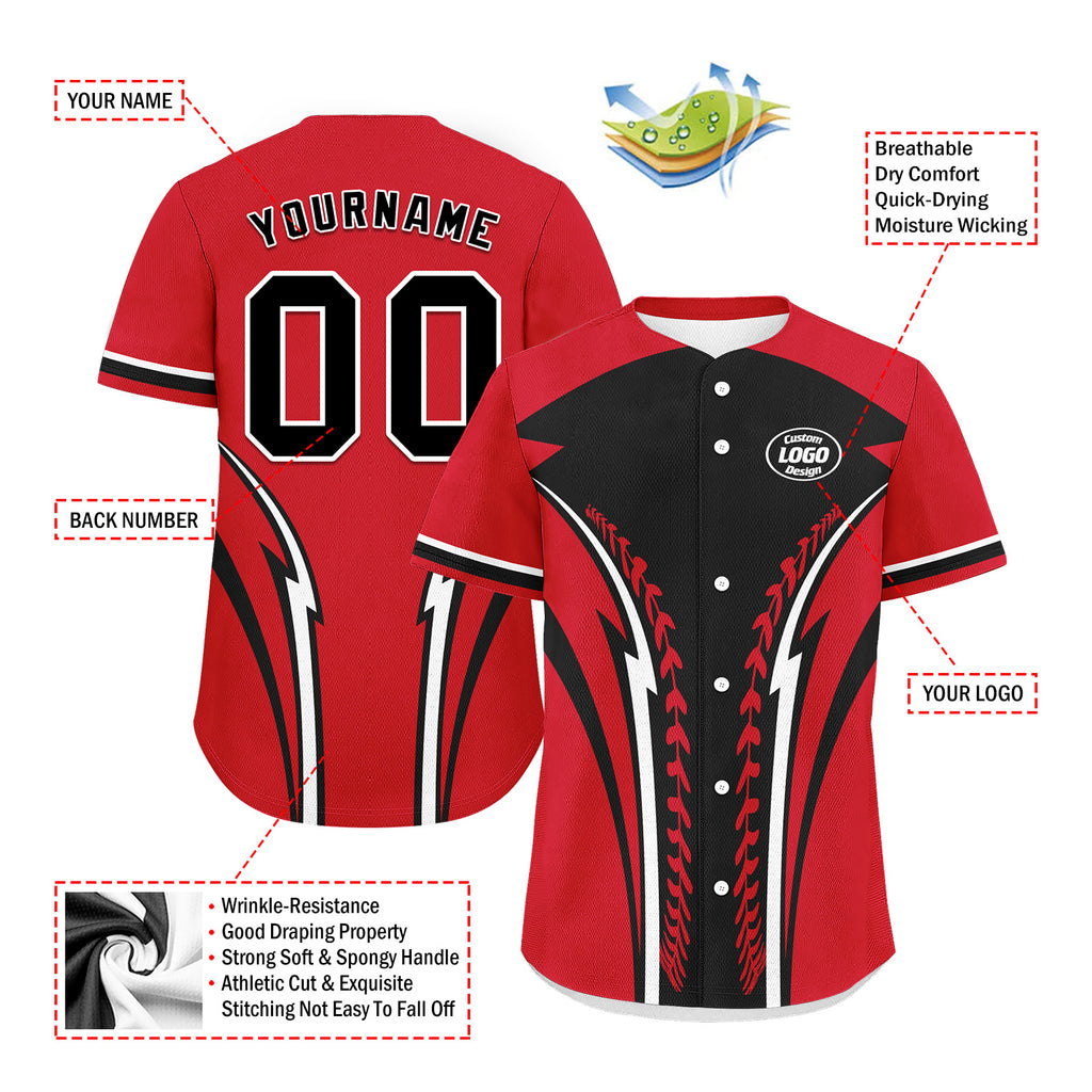Custom Personalized Authentic Baseball Jersey BSBJ01-E023019-8