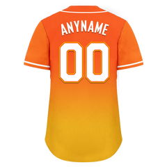 Custom Yellow Orange Fade Fashion Personalized Authentic Baseball Jersey BSBJ01-D0a70c8