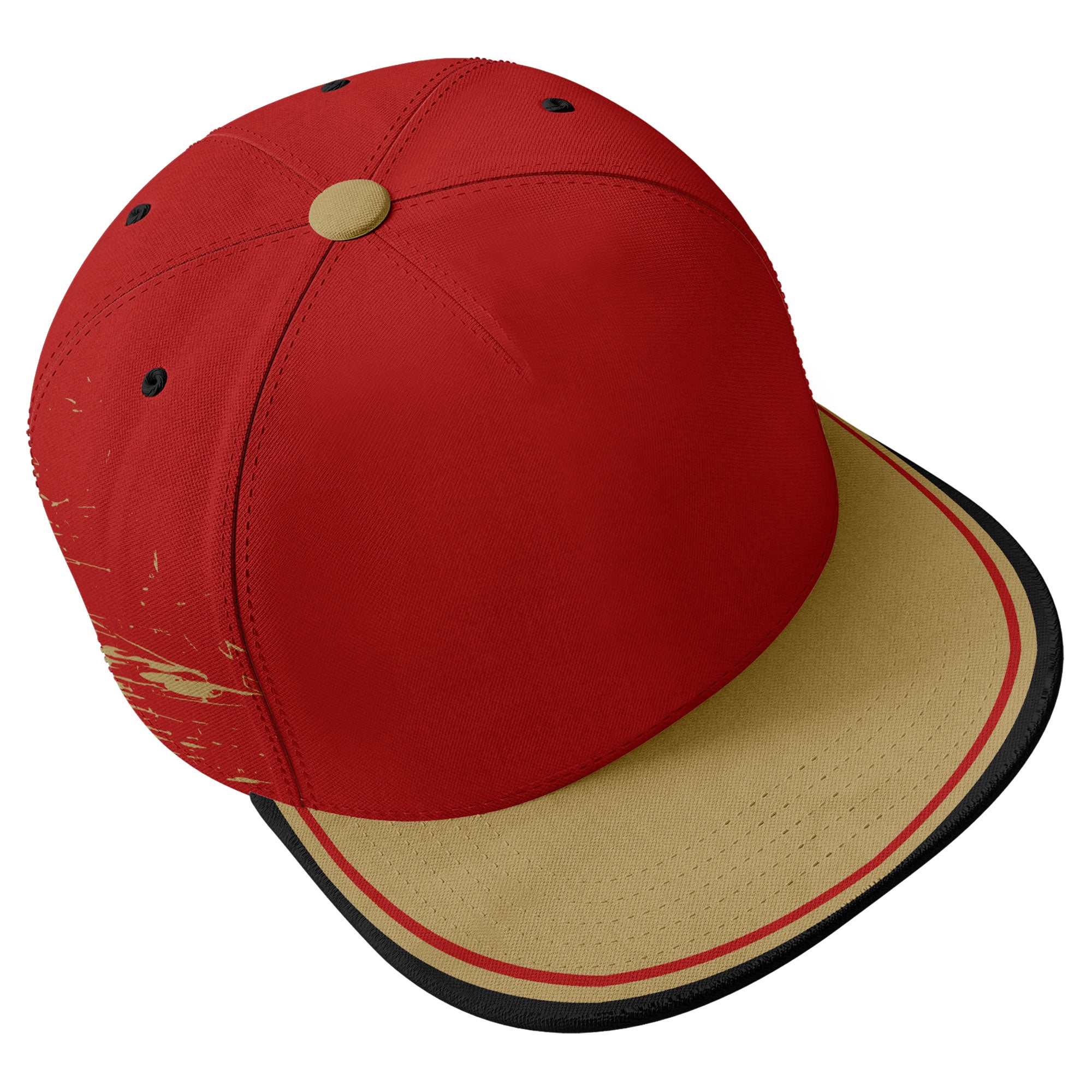 Custom Red Yellow San Francisco Football Jersey and Hat Combo Offer Personalized Combo ZH-D020326-25