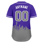 Custom Purple Gray City Edition Personalized Authentic Baseball Jersey BSBJ01-D017130