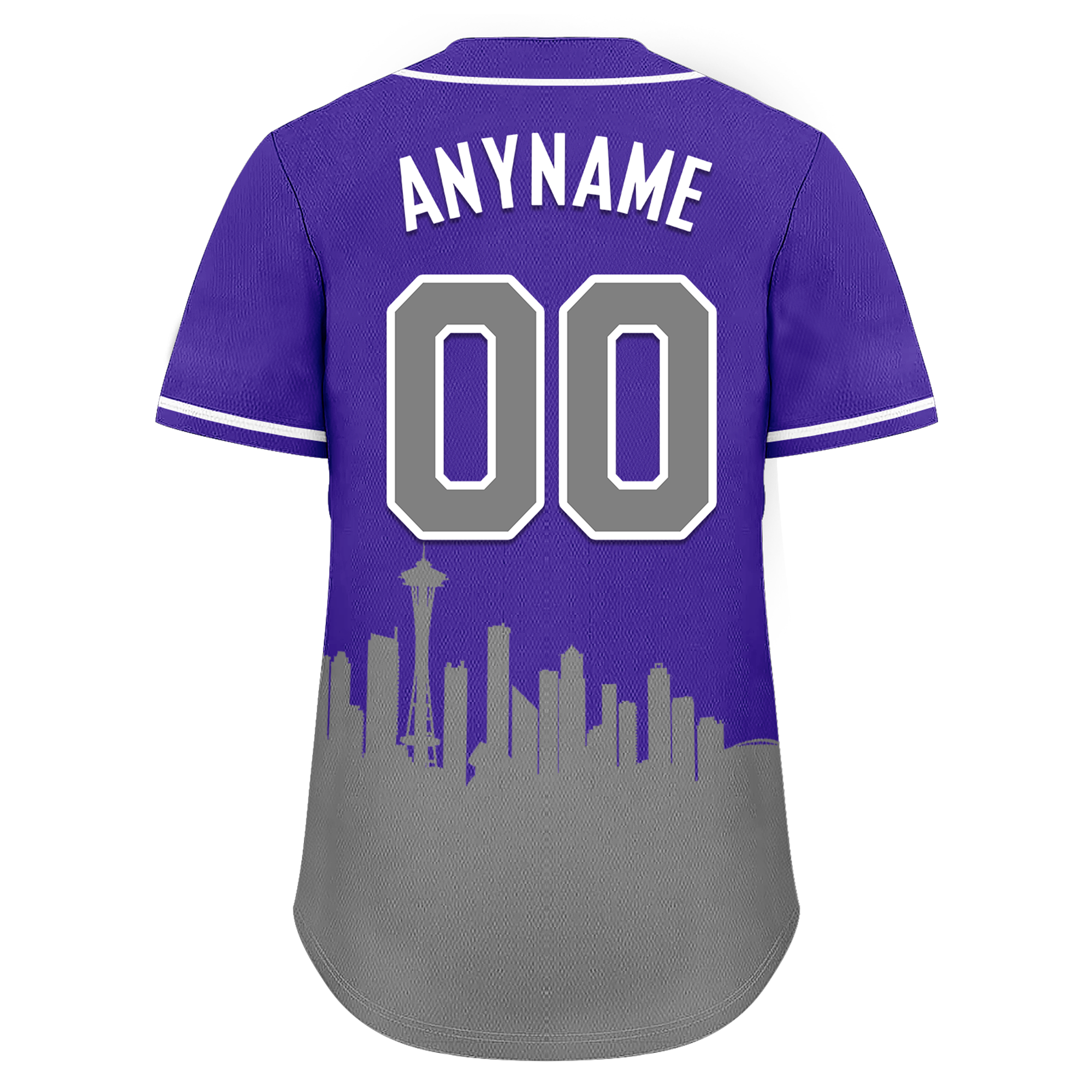 Custom Purple Gray City Edition Personalized Authentic Baseball Jersey BSBJ01-D017130