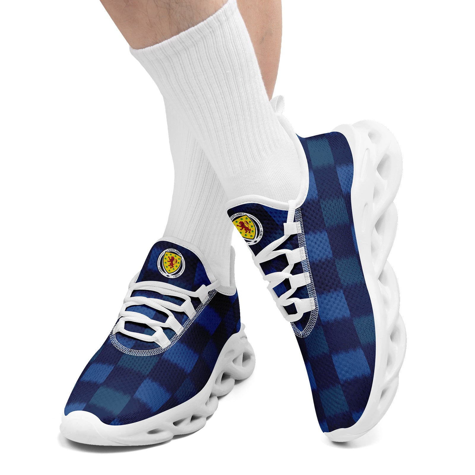 Custom Scotland 2026 World Cup Sneakers DIY Country Flag Running Shoes Lightweight Sport Shoes Gift for Football Fans Personalized Team Name and Logo FN003-F020027-2