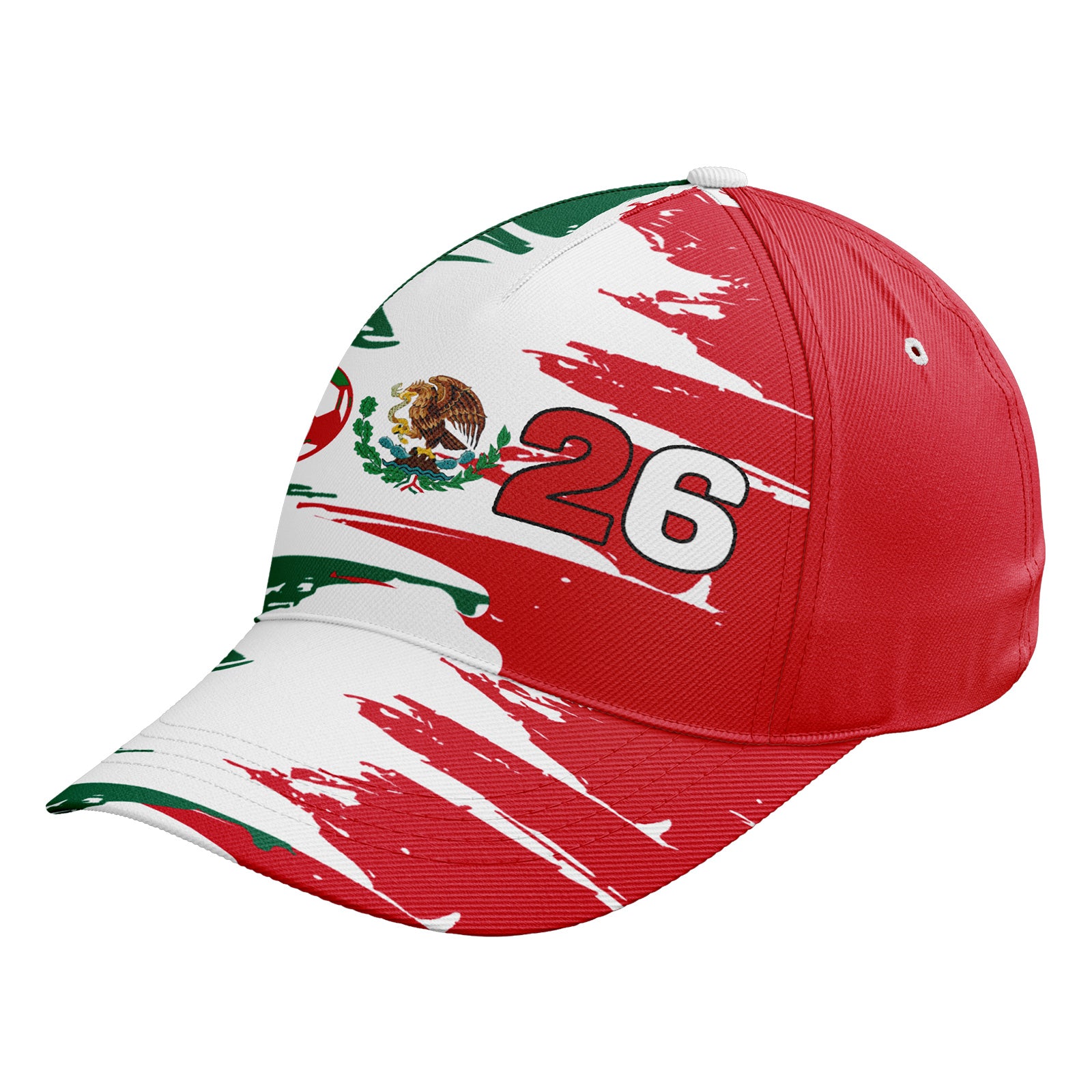 Personalized 2026 Mexico Soccer Fan Hat - Add Your Name & Design Custom 2026 Football Tournament Hat YW061-F023053-1