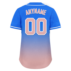 Custom Blue Pink Fade Fashion Personalized Authentic Baseball Jersey BSBJ01-D0a70e0