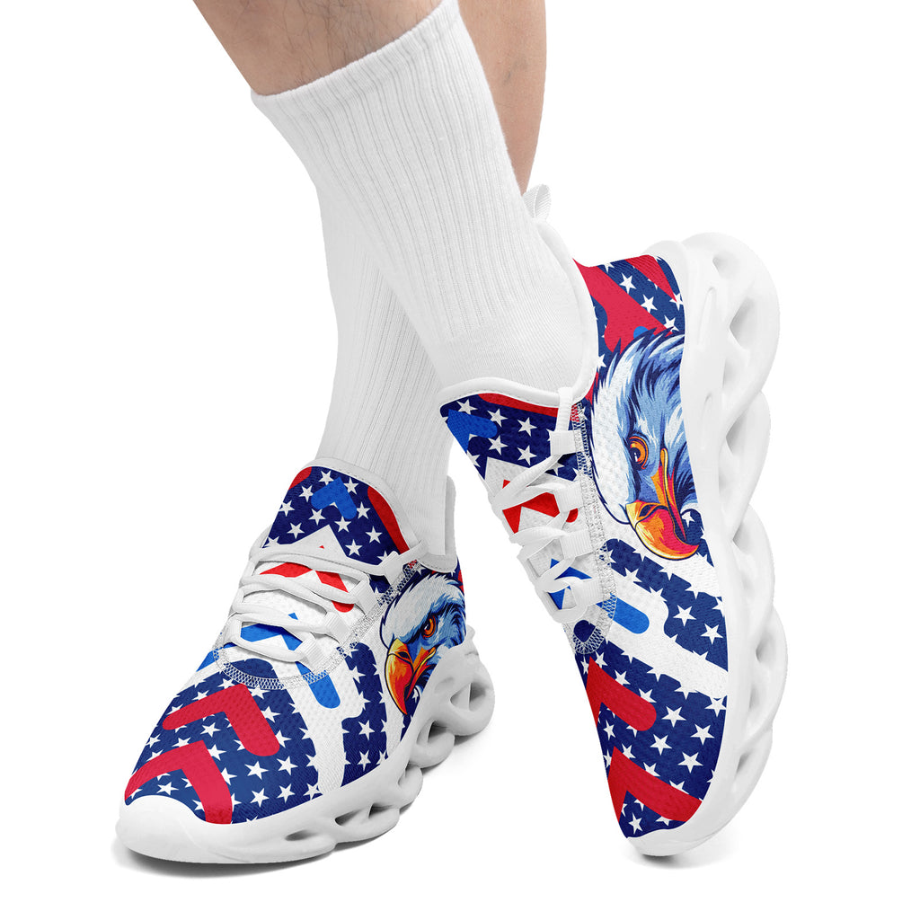 Custom United States 2026 World Cup Sneakers DIY Country Flag Running Shoes Lightweight Sport Shoes Gift for Football Fans Personalized Team Name and Logo FN003-F018032-3