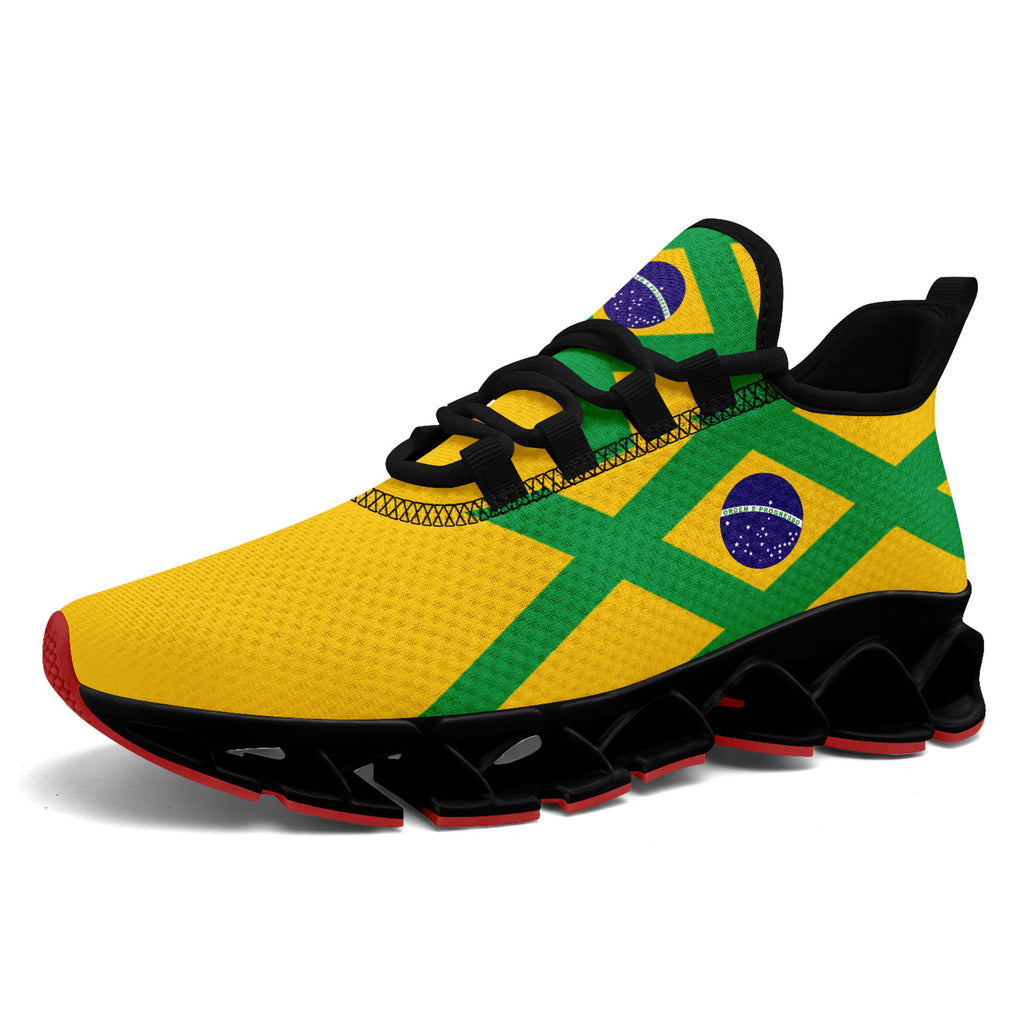 Custom 2026 World Cup Brazil Sneakers DIY Country Flag Running Shoes Lightweight Sport Shoes Gift for Football Fans Personalized Team Name and Logo FN003XD-F027047-4