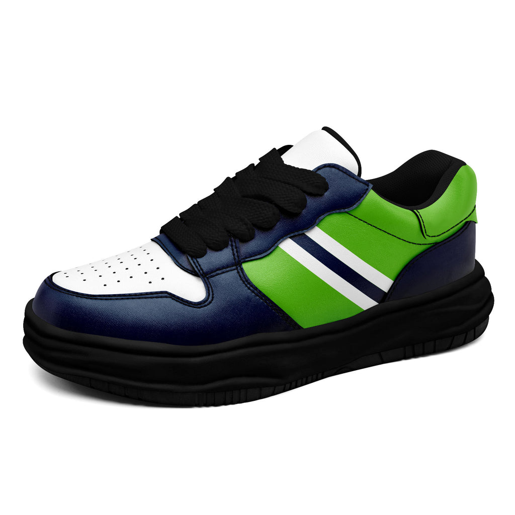 Custom Blue Green Seattle Shoes Personalized Sneaker FN032-D020389-27