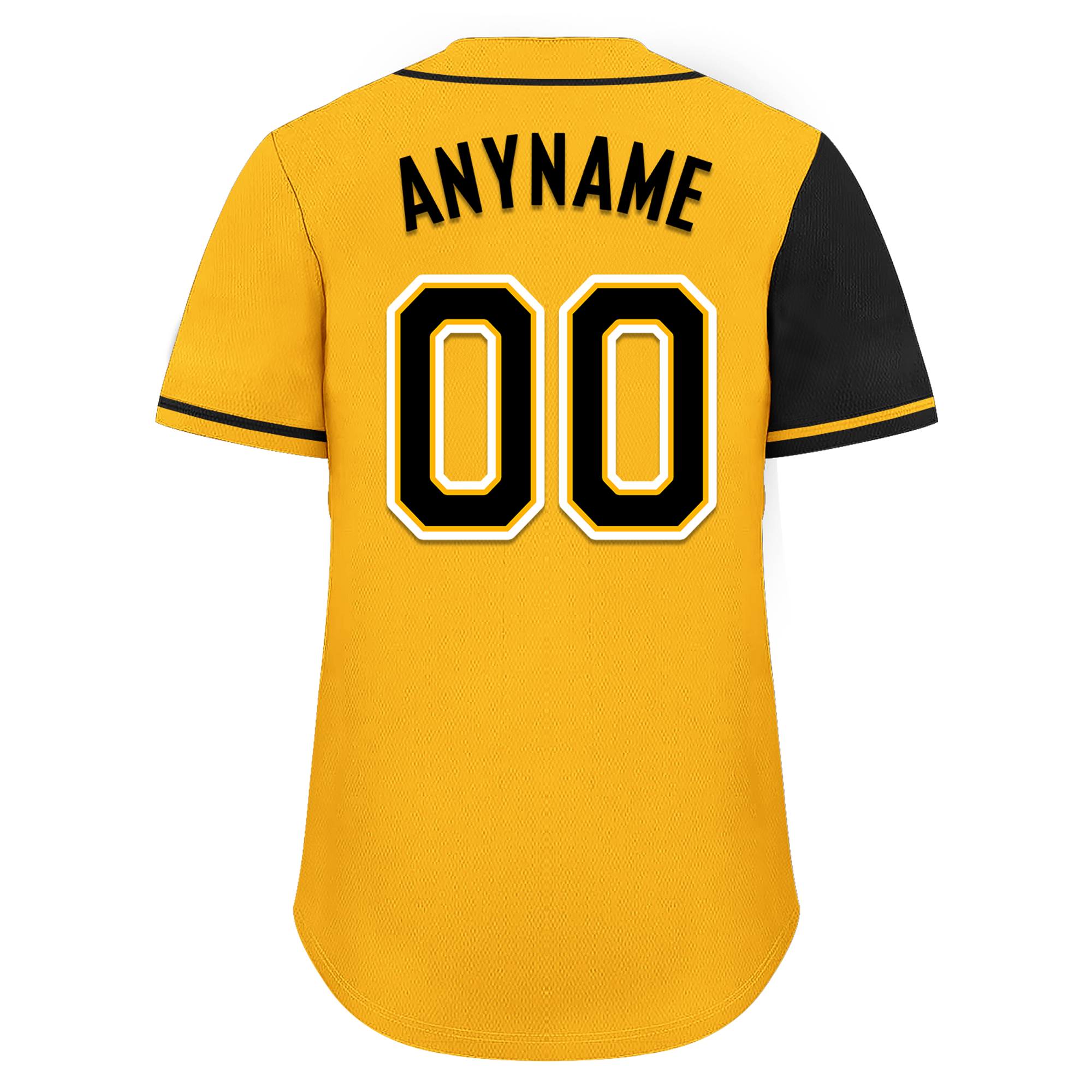 Custom Black Yellow Skull Fashion Personalized Authentic Baseball Jersey BSBJ01-D017155