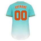 Custom Cyan White Fade Fashion Personalized Authentic Baseball Jersey BSBJ01-D0a70e8