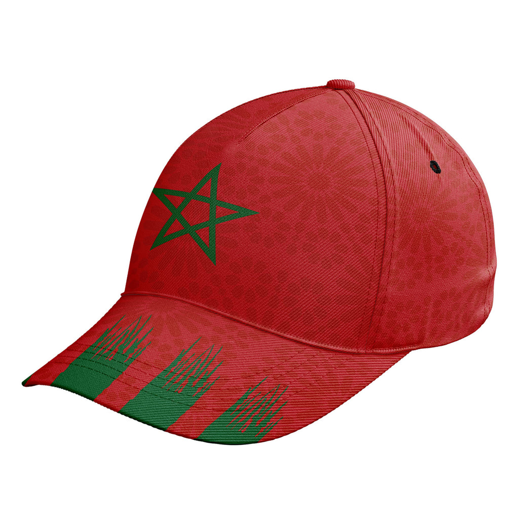 Personalized 2026 Morocco Soccer Fan Hat - Add Your Name & Design Custom 2026 Football Tournament Hat YW061-F009128-2