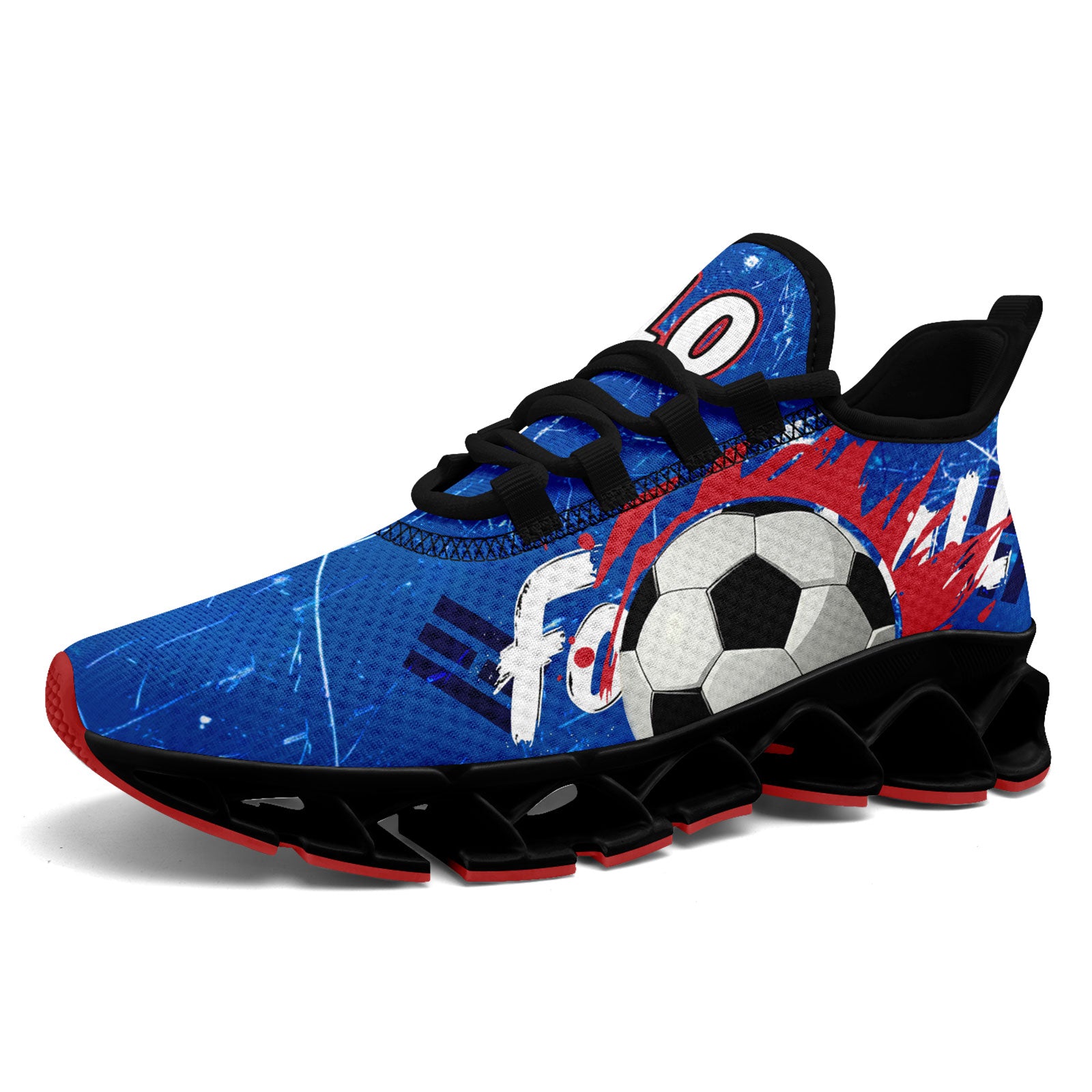 Custom South Korea 2026 World Cup Sneakers DIY Country Flag Running Shoes Lightweight Sport Shoes Gift for Football Fans Personalized Team Name and Logo FN003XD-F009063-3