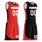 Custom Red Black Classic Style Reversible Basketball Uniform Personalized Ordinary BBJR-D017042