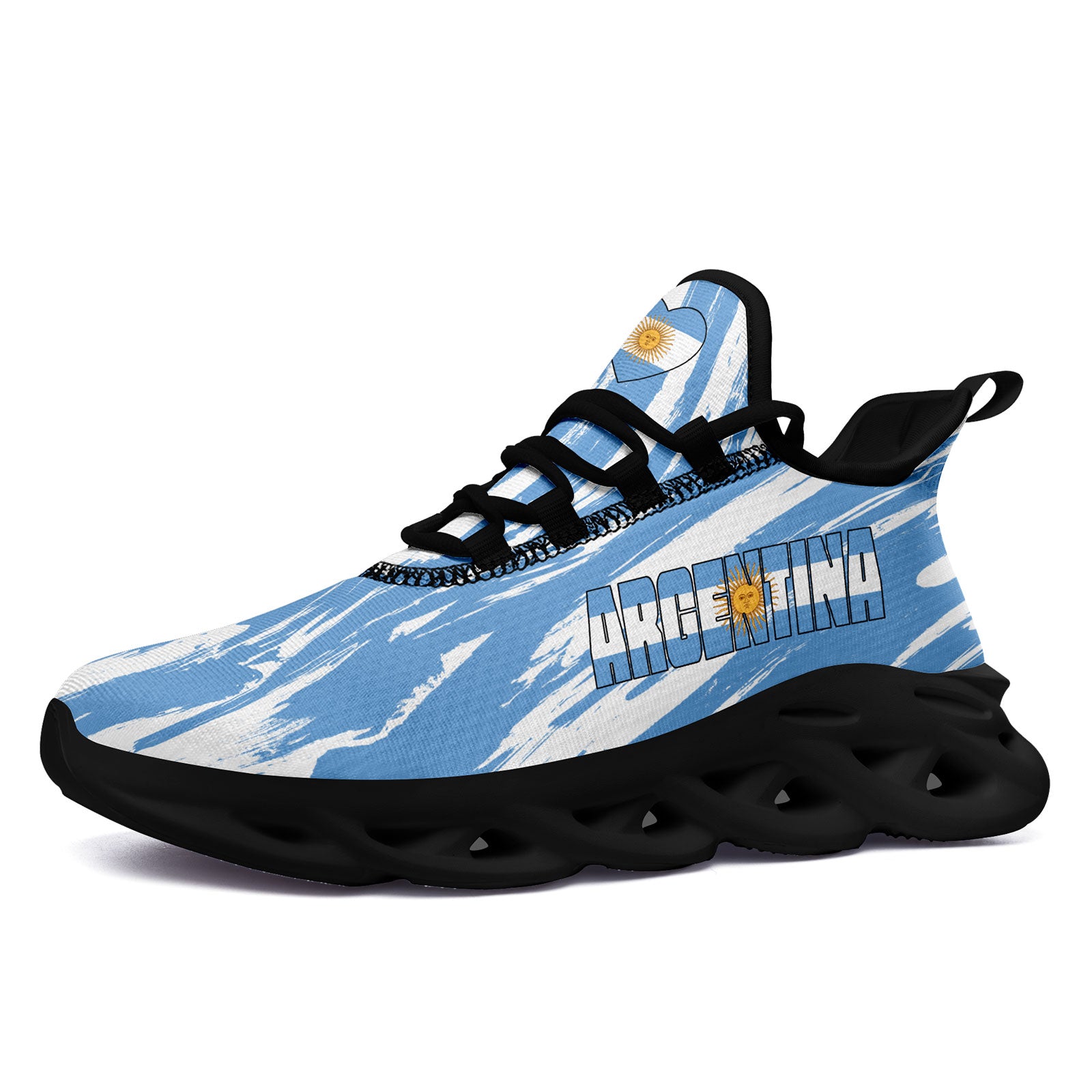 Custom 2026 World Cup Argentina Sneakers DIY Country Flag Running Shoes Lightweight Sport Shoes Gift for Football Fans Personalized Team Name and Logo FN027-F027044-5