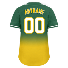 Custom Green Yellow Fade Fashion Personalized Authentic Baseball Jersey BSBJ01-D0a70ca