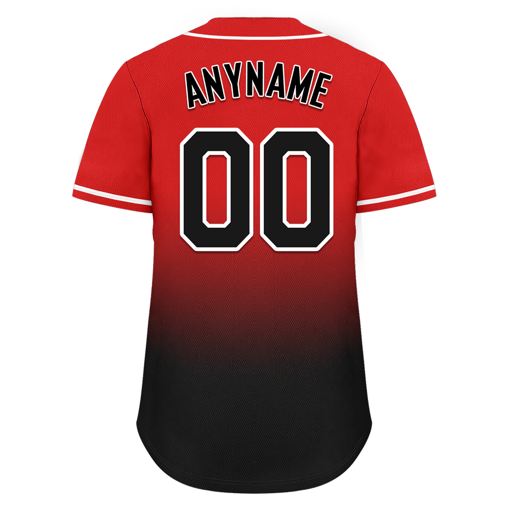 Custom Red Black Fade Fashion Personalized Authentic Baseball Jersey BSBJ01-D0a70ba